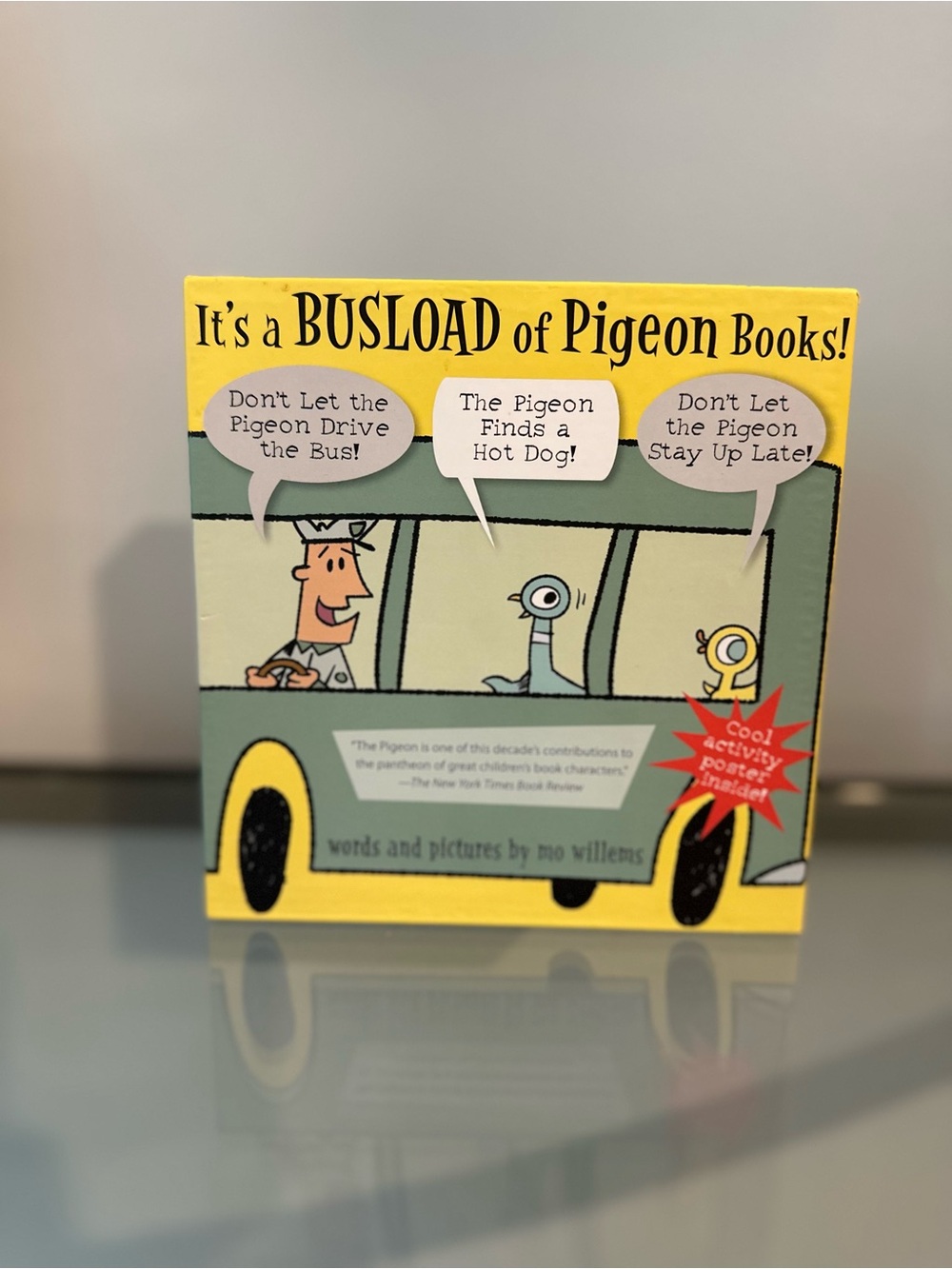 It’s a Busload of Pigeon Books! 3-Book Box Set by Mo Willems (GUC)
